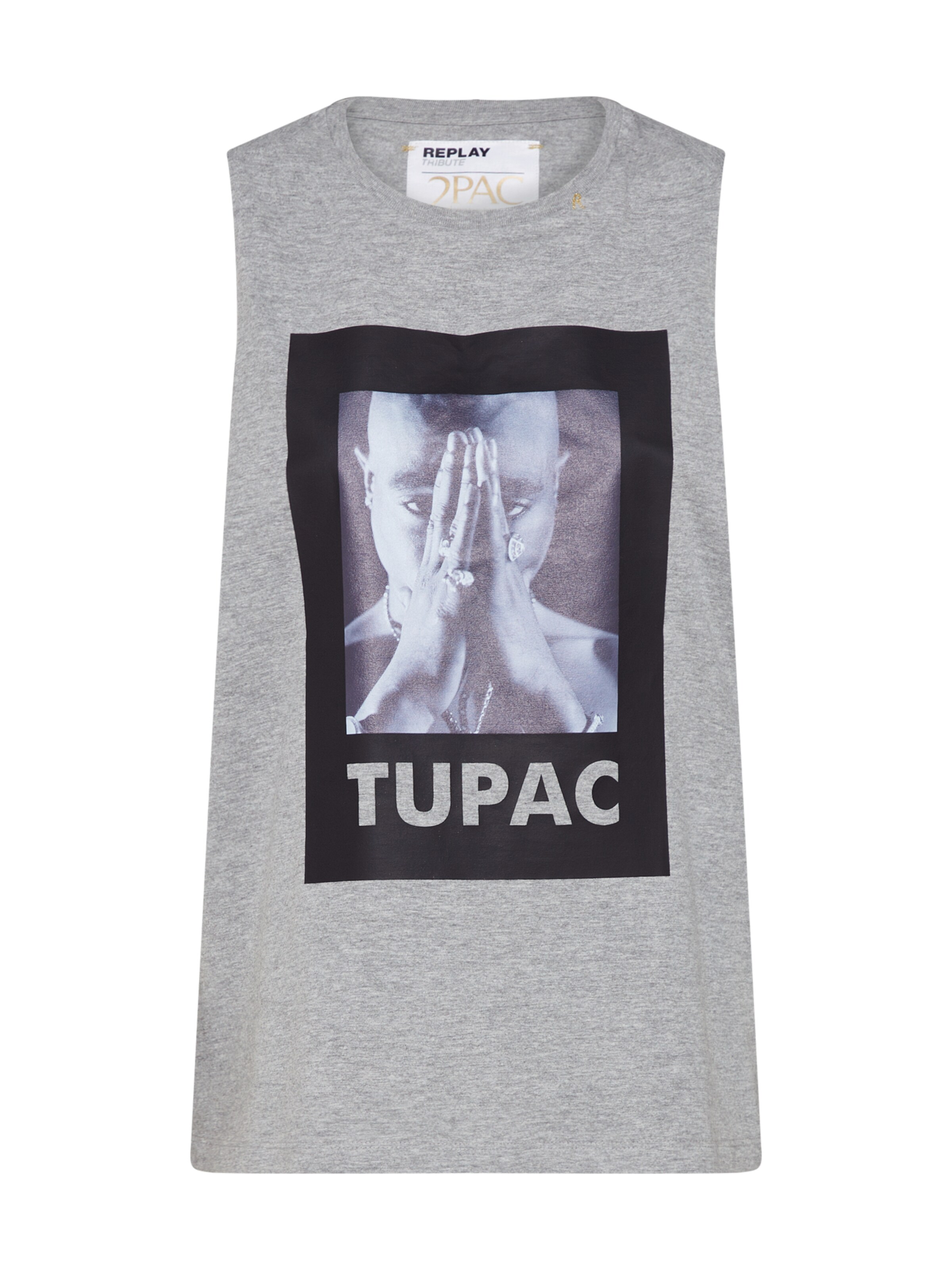 REPLAY - Top in de kleur Grijs