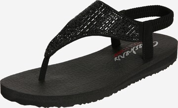 Tongs 'Meditation' SKECHERS en noir : devant