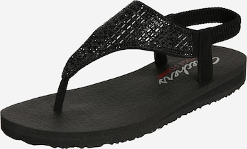 SKECHERS T-Bar Sandals 'Meditation' in Black: front