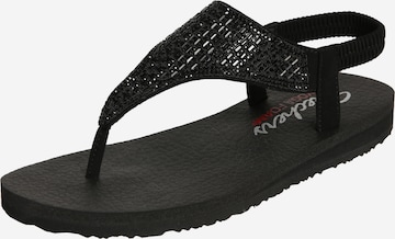 Flip-flops 'Meditation' de la SKECHERS pe negru: față