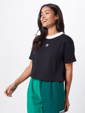 ADIDAS ORIGINALS Shirt in Zwart: voorkant