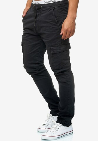 melns INDICODE JEANS Standarta Kargo bikses 'Broadwick'