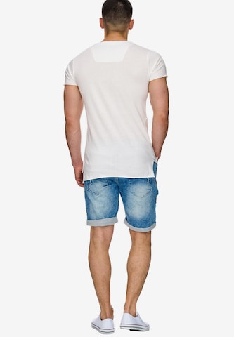 INDICODE JEANS Regular Shorts 'Piano' in Blau