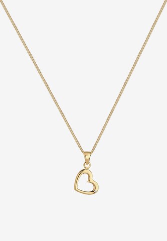 Elli DIAMONDS Ketting 'Herz' in Goud