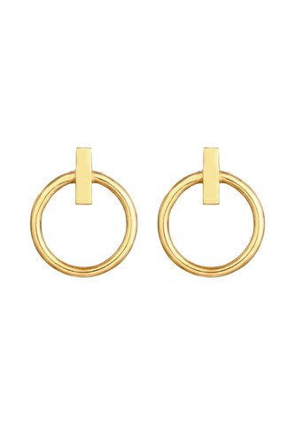 ELLI Ohrringe Geo, Kreis in Gold