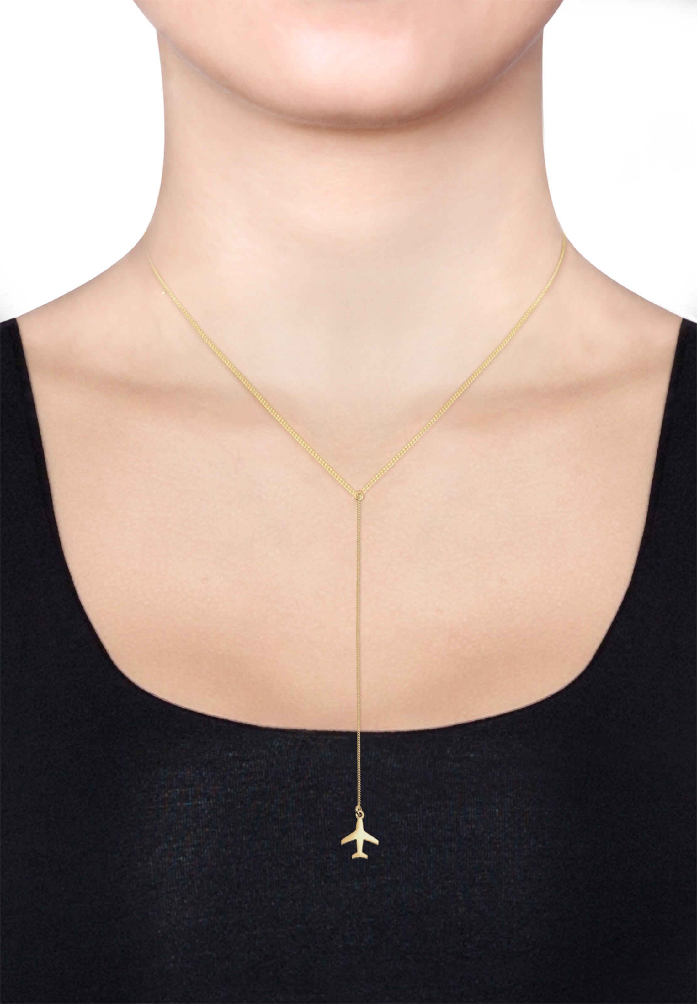 Chaîne 'Flugzeug' ELLI en or