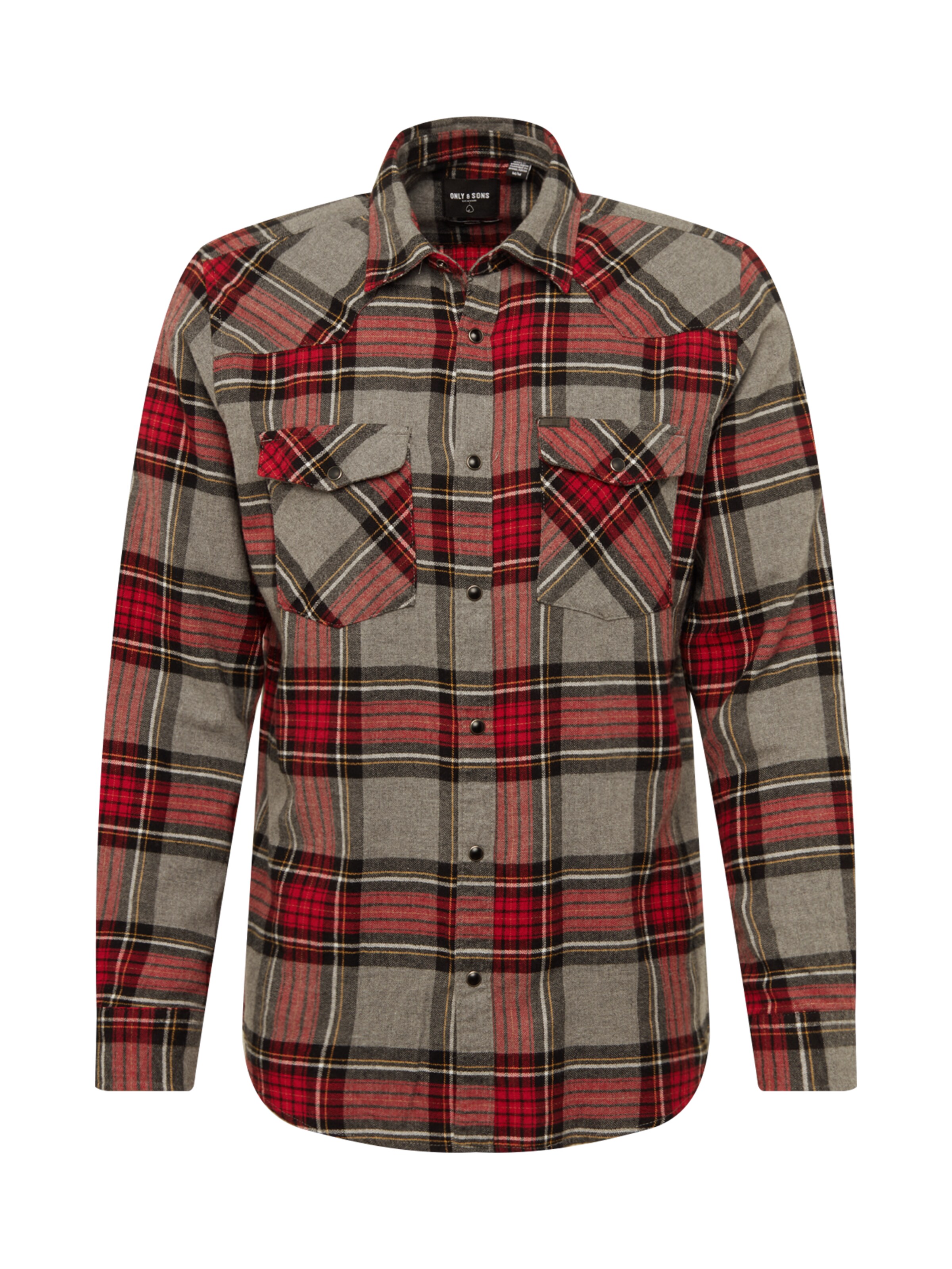 Only & Sons - Overhemd 'ETHAN' in de kleur Greige