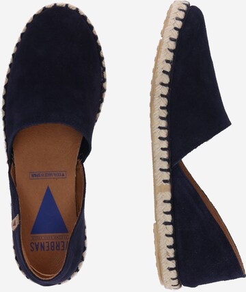 Espadrilles 'Carmen' VERBENAS en bleu : sur le côté