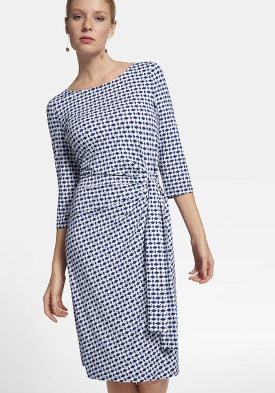 Uta Raasch Jersey Kleid Mit 3 4 Arm In Blau About You 