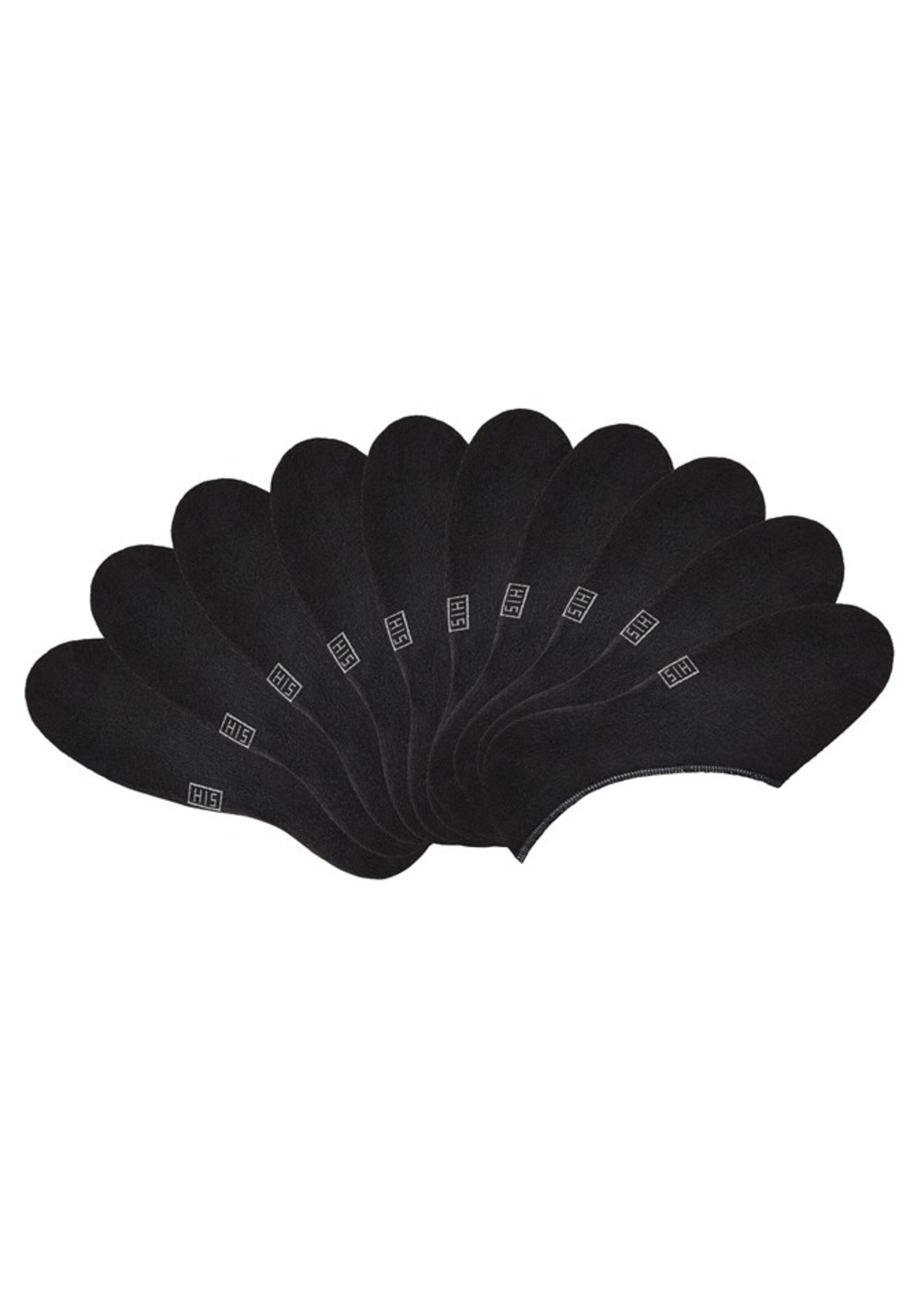 H.I.S Regular Enkelsokken in Zwart: voorkant