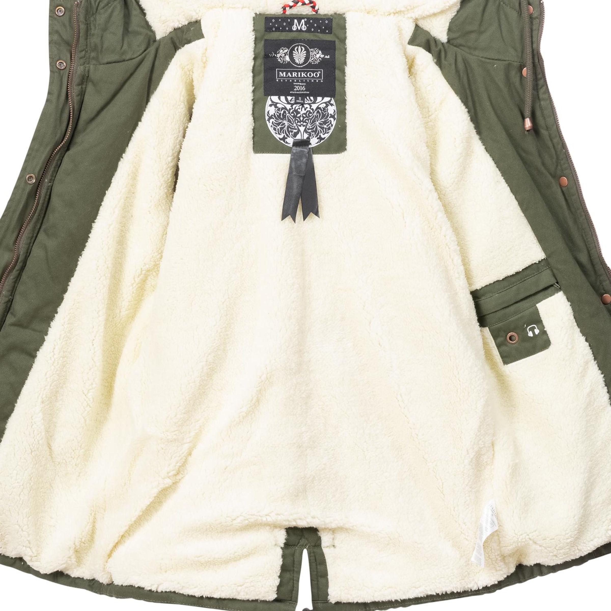Parka d’hiver 'Manolya' MARIKOO en vert