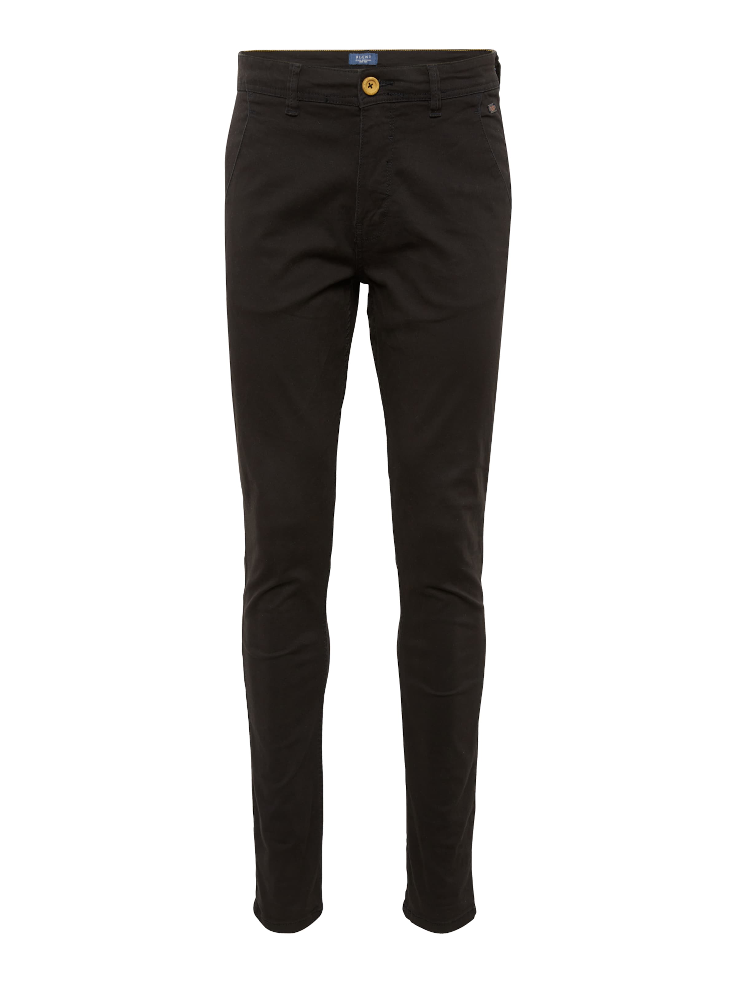 BLEND Slim fit Chino Pants 'Natan' in Black: front