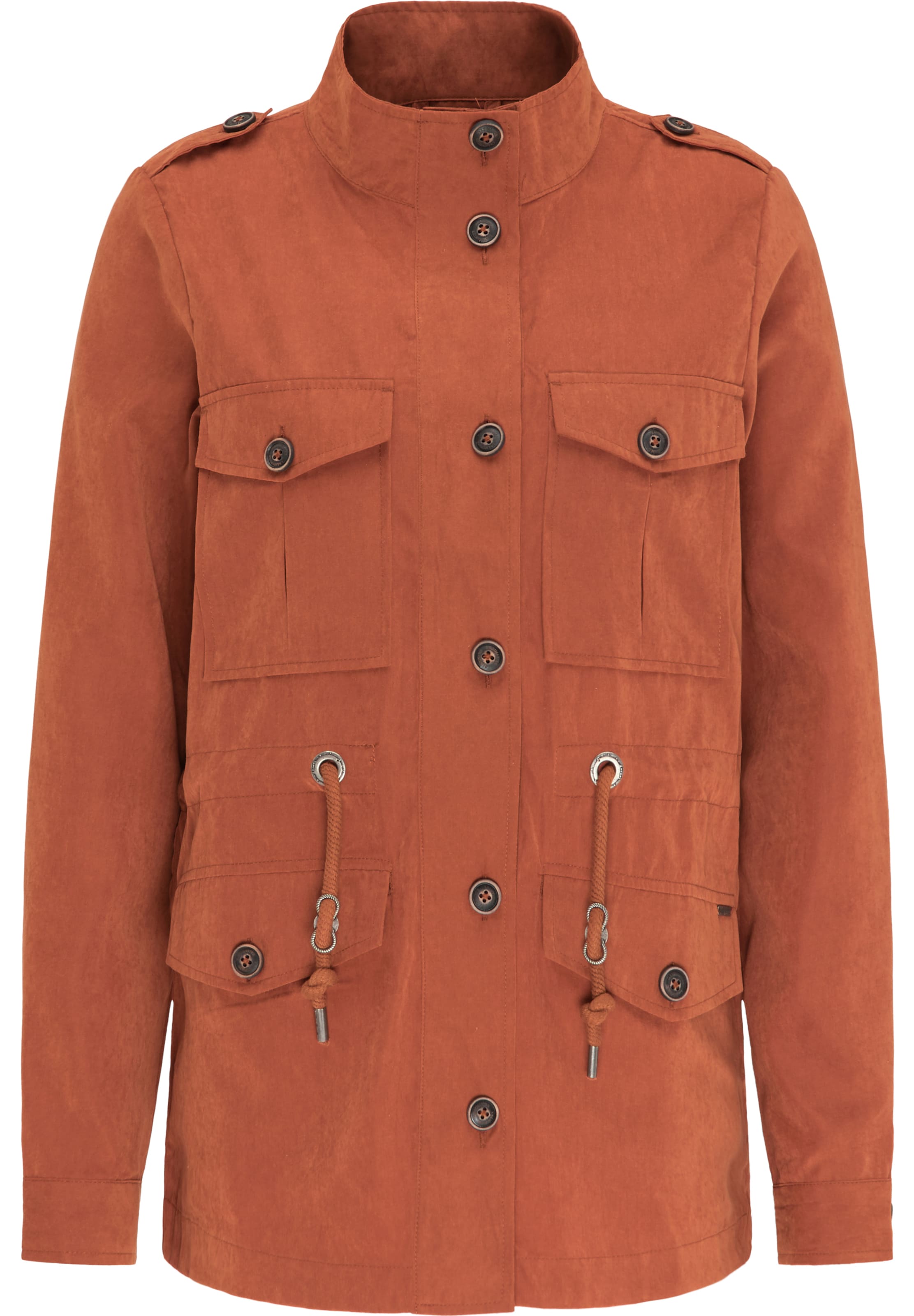 DREIMASTER Prechodná bunda - Oranžová: predná strana