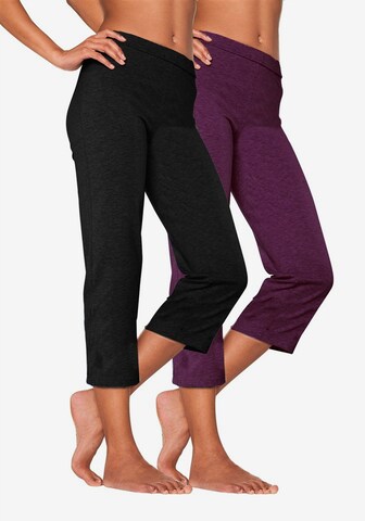 Slimfit Pantaloncini da pigiama di VIVANCE in lilla: frontale