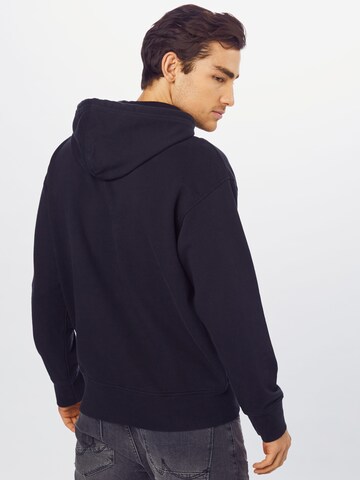 melns LEVI'S ® Sportisks džemperis 'Relaxed Graphic Hoodie': no aizmugures