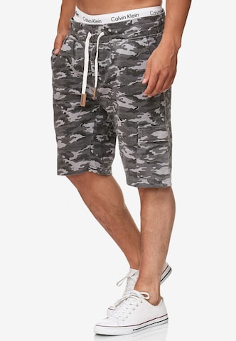 INDICODE JEANS Regular Shorts 'White Rock' in Grau