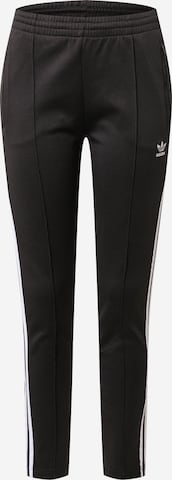 ADIDAS ORIGINALS Slim fit Trousers 'Primeblue Sst' in Black: front