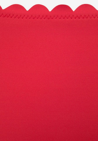 LASCANA Dół bikini 'Scallop' w kolorze czerwony