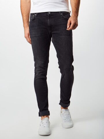 Nudie Jeans Co Skinny Jeans 'Skinny Lin' i sort: forside