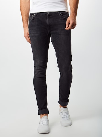 Nudie Jeans Co Skinny Jeans 'Skinny Lin' in Zwart: voorkant