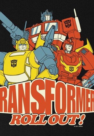 LOGOSHIRT Shirt 'Transformers' in Zwart