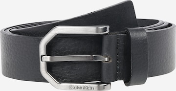 Calvin Klein - Cinturón 'ESSENTIAL' en negro: frente