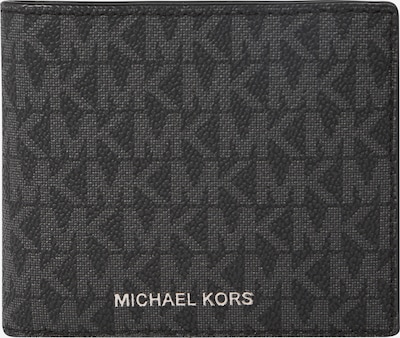 Michael Kors Carteiras 'Billfold W' em antracite / preto, Vista do produto