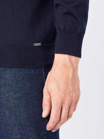 OLYMP Regular Fit Pullover in Blau