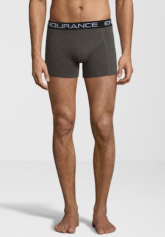 ENDURANCE Trunks 'Burke' in Grau: Vorderseite
