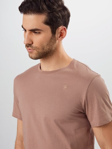 G-STAR - Camiseta 'Base-s r t s\s' en marrón