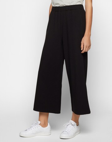 Dr. Denim Wide Leg Bukser 'Abel' i sort: forside