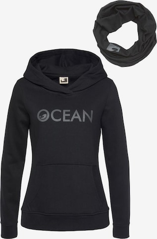 OCEAN SPORTSWEAR Set: Sportsweatshirt und Schal in Blau: predná strana