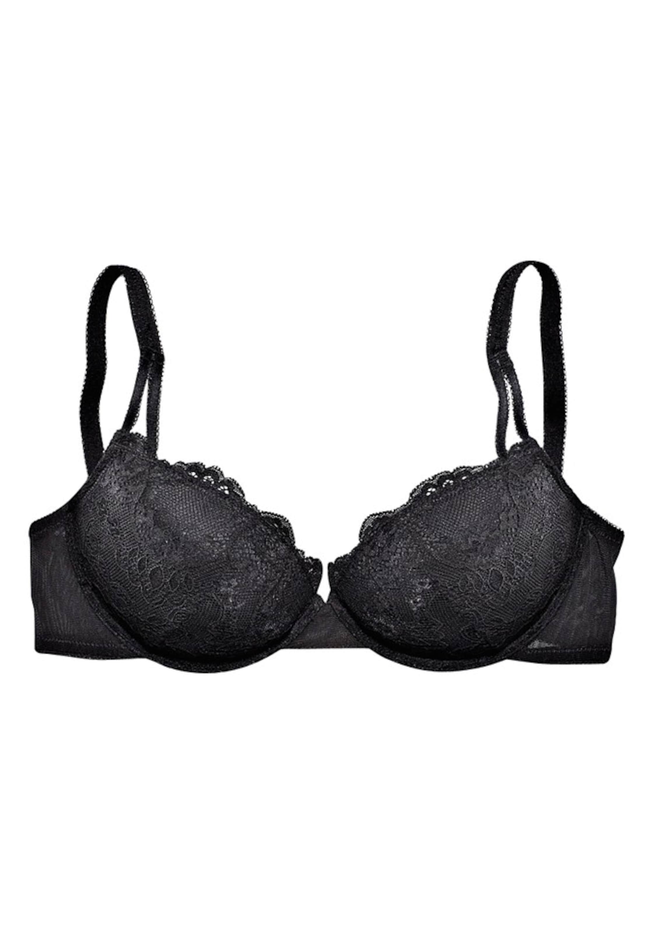 LASCANA Push-up Bra in Black: front