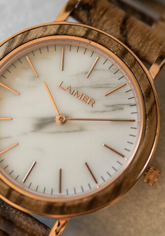 LAiMER Analog Watch 'Leona' in Brown