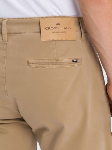 CROSS JEANS Regular Pants ' Leom ' in Brown