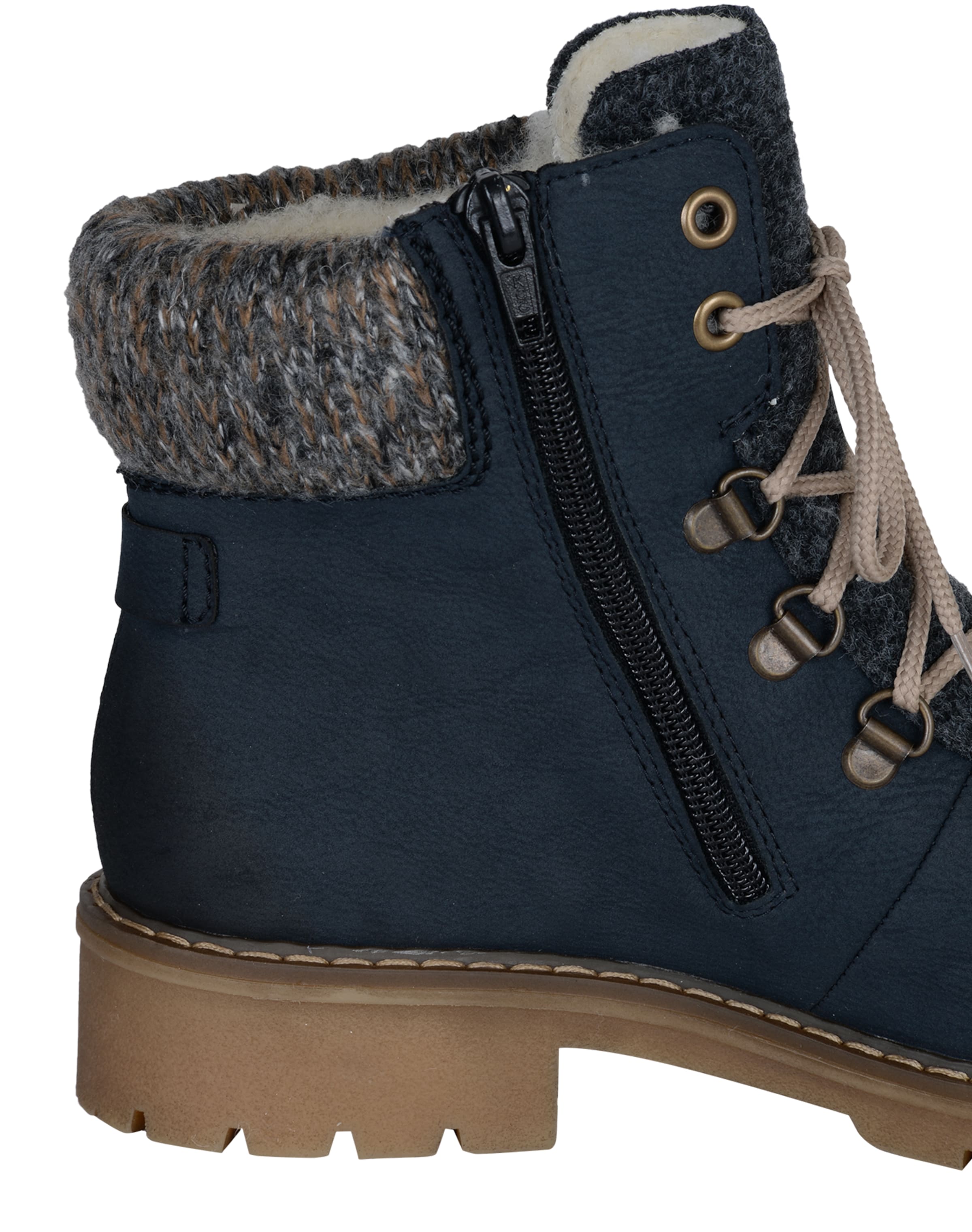 Rieker Snørestøvletter i blå