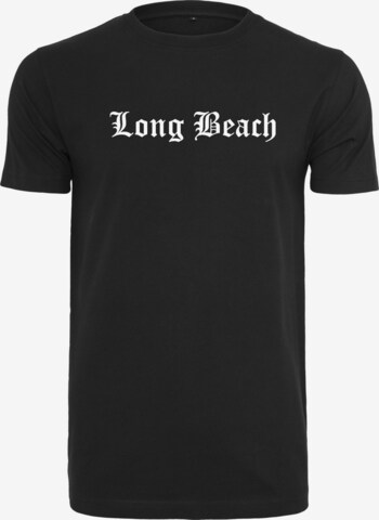 Mister Tee Regular Fit Shirt 'Long Beach' in Schwarz: predná strana