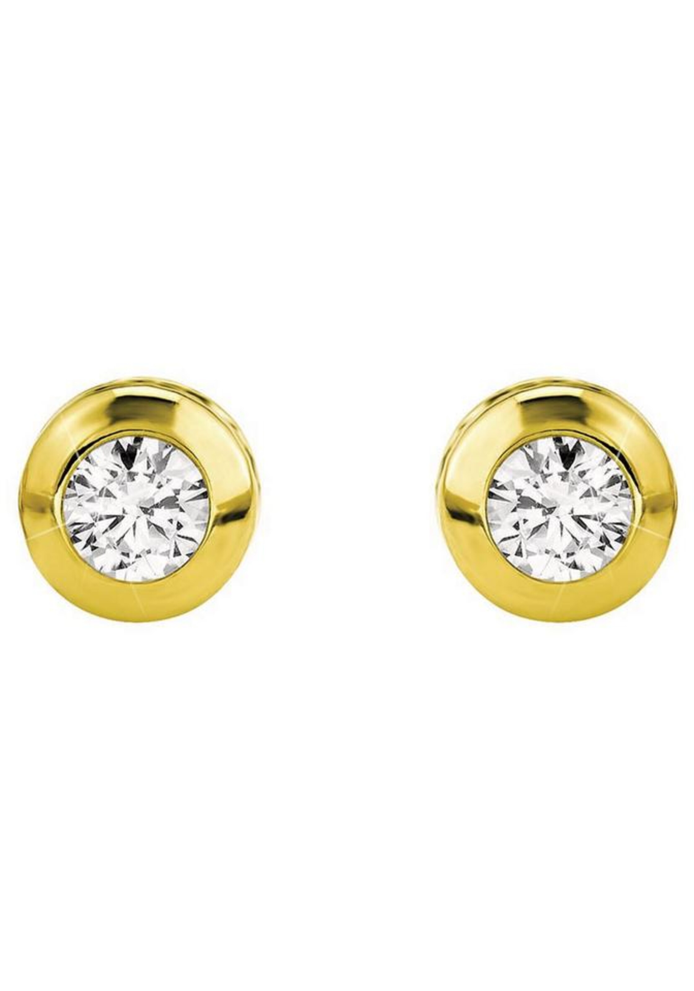 AMOR Ohrstecker in Gold: Vorderseite