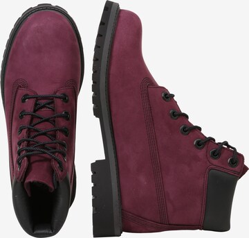 TIMBERLAND Schnürstiefelette 'Premium' in Rot