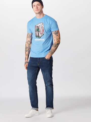 Derbe Shirt  'Reloaded' in Blau