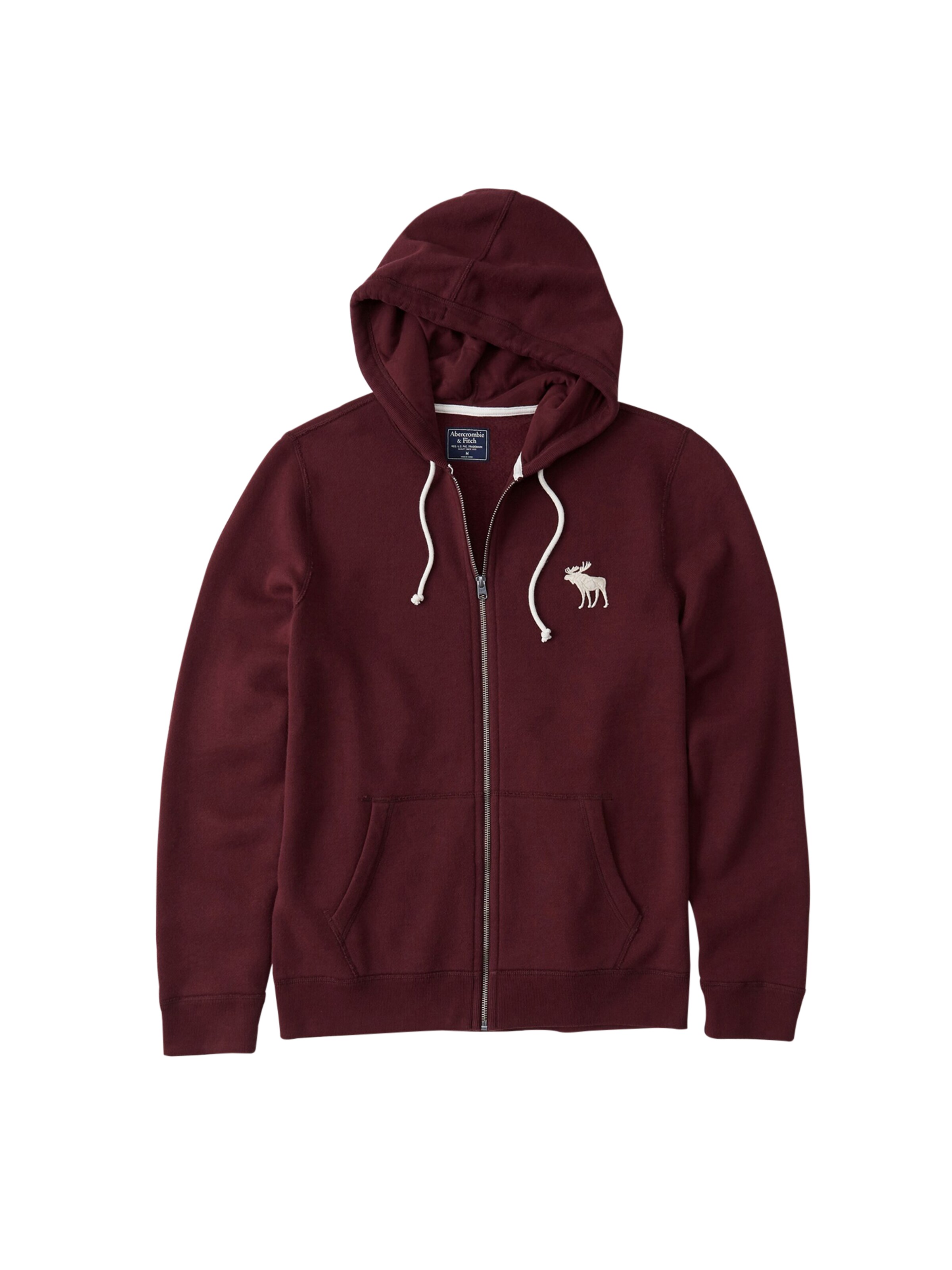 Abercrombie & Fitch - Sweatvest in de kleur Bourgogne