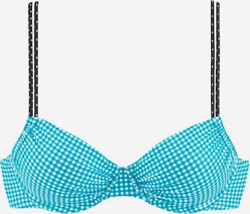 BUFFALO T-shirt Bikini top 'Florida' in Blue: front