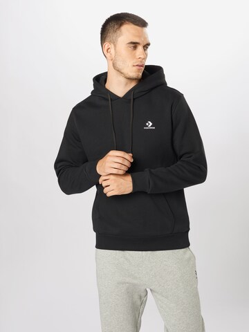 CONVERSE Regular Fit Sweatshirt in Schwarz: predná strana