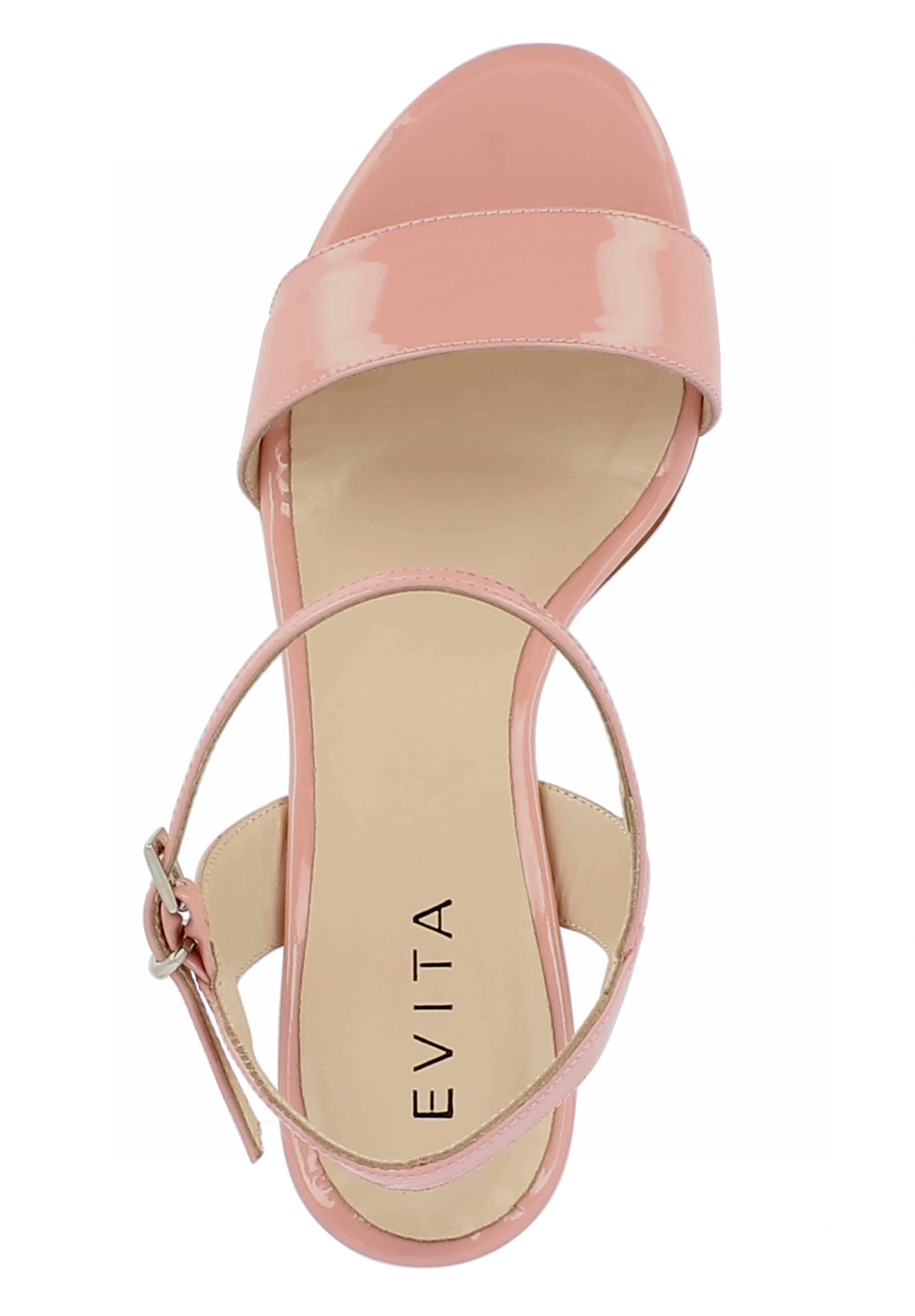 Sandales à lanières 'AMBRA' EVITA en rose