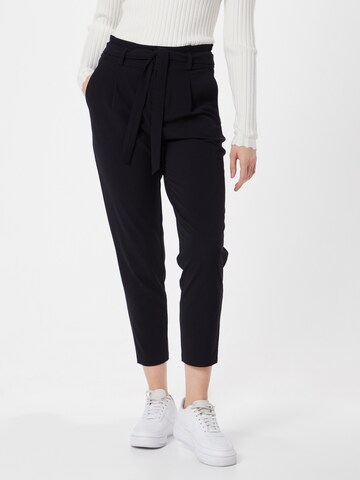 Effilé Pantalon à pince TOM TAILOR DENIM en noir : devant