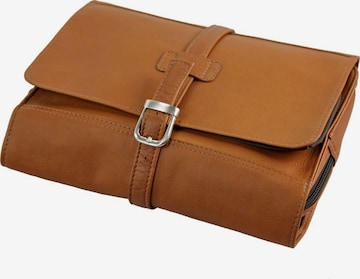 Harold's Toiletry Bag in Brown: front