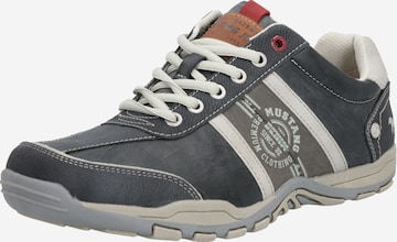 MUSTANG Athletic Lace-Up Shoes in Grey: front