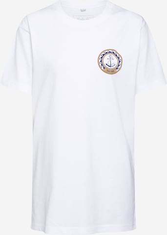 T-shirt 'Moin Moin' Merchcode en blanc : devant