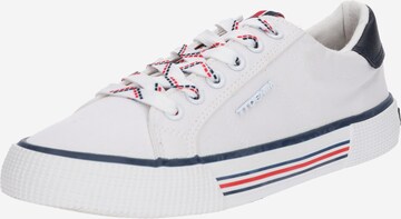 TOM TAILOR Sneakers laag in Wit: voorkant