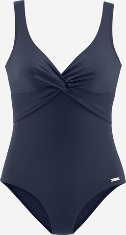 Maillot de bain modelant LASCANA en bleu : devant